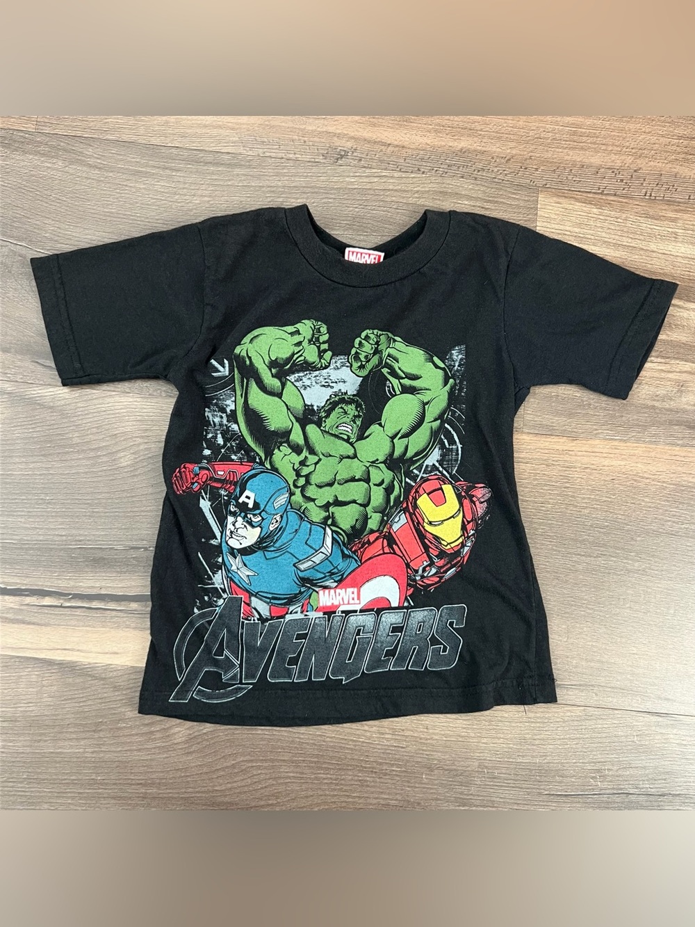 Marvel '12 Avengers Graphic Tee - Iron Man - Hulk - Captain America - Size 4/5